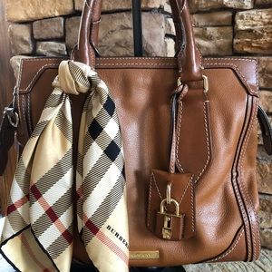 Burberry leather satchel